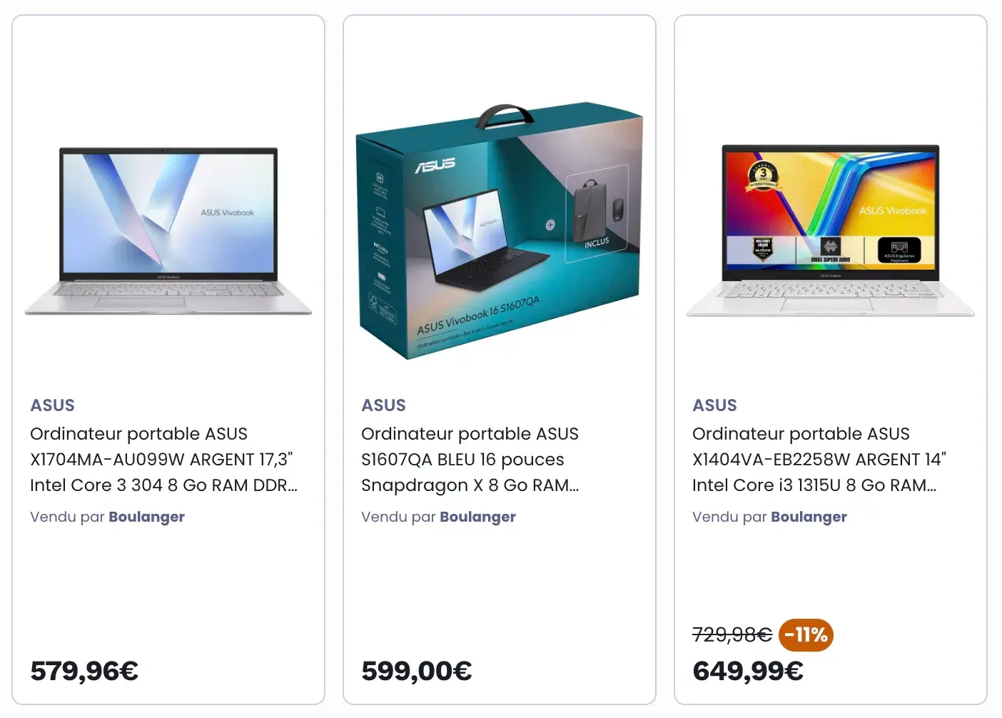 Boulanger widget
