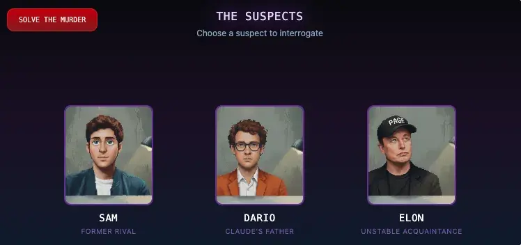 Investigation Game widget