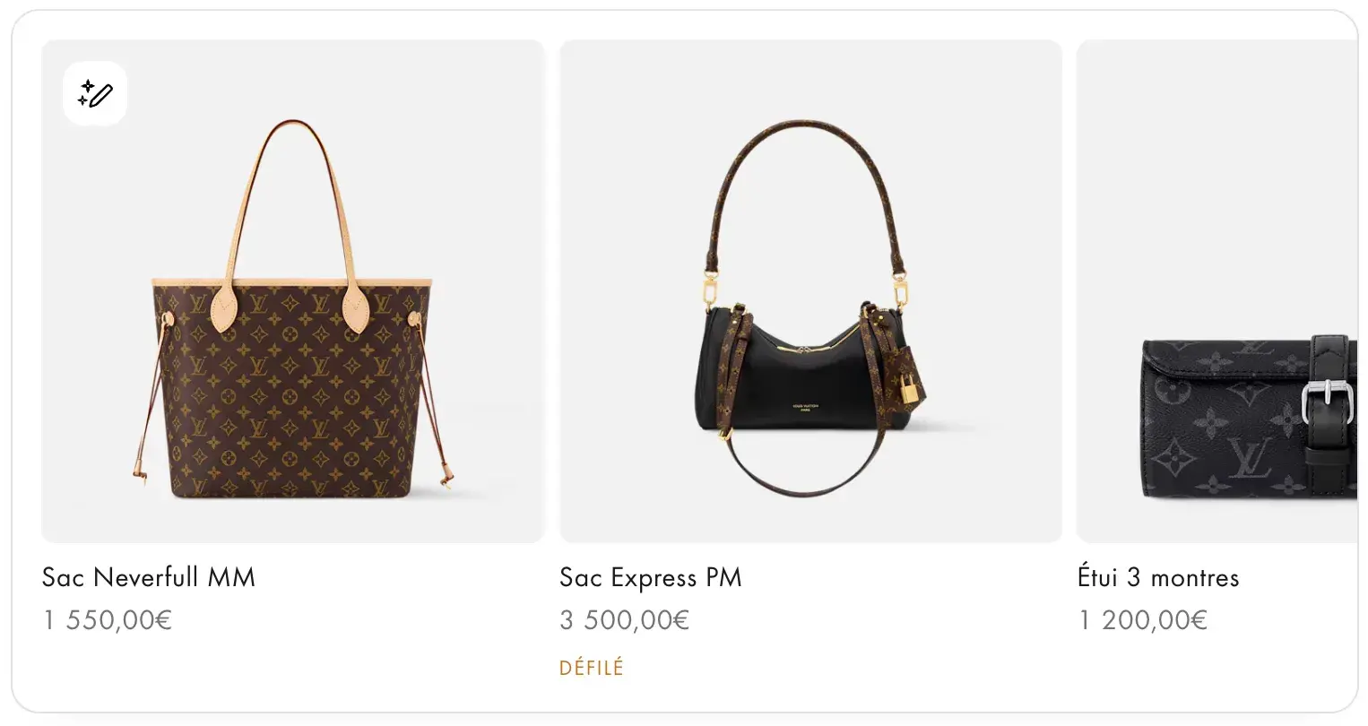 Louis Vuitton widget
