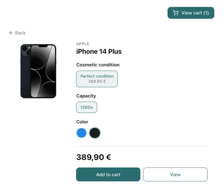 Recommerce — fullscreen preview