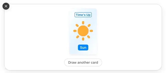 Time's Up widget