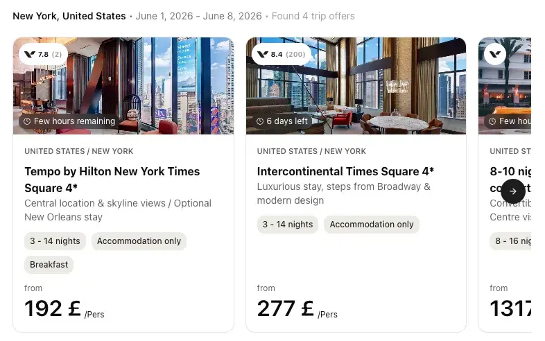 Voyage Privé widget